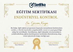 ENDÜSTRİYEL KONTROL USTALIK & KALFALIK BELGESİ