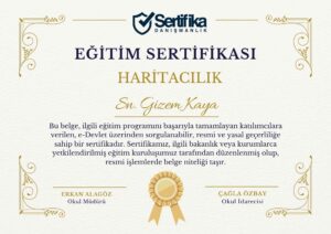 HARİTACILIK USTALIK & KALFALIK BELGESİ
