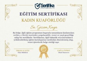 KADIN KUAFÖRLÜĞÜ USTALIK & KALFALIK BELGESİ